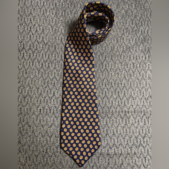 Vintage Davide Cenci 100% Silk Mens Tie - Picture 4 of 6